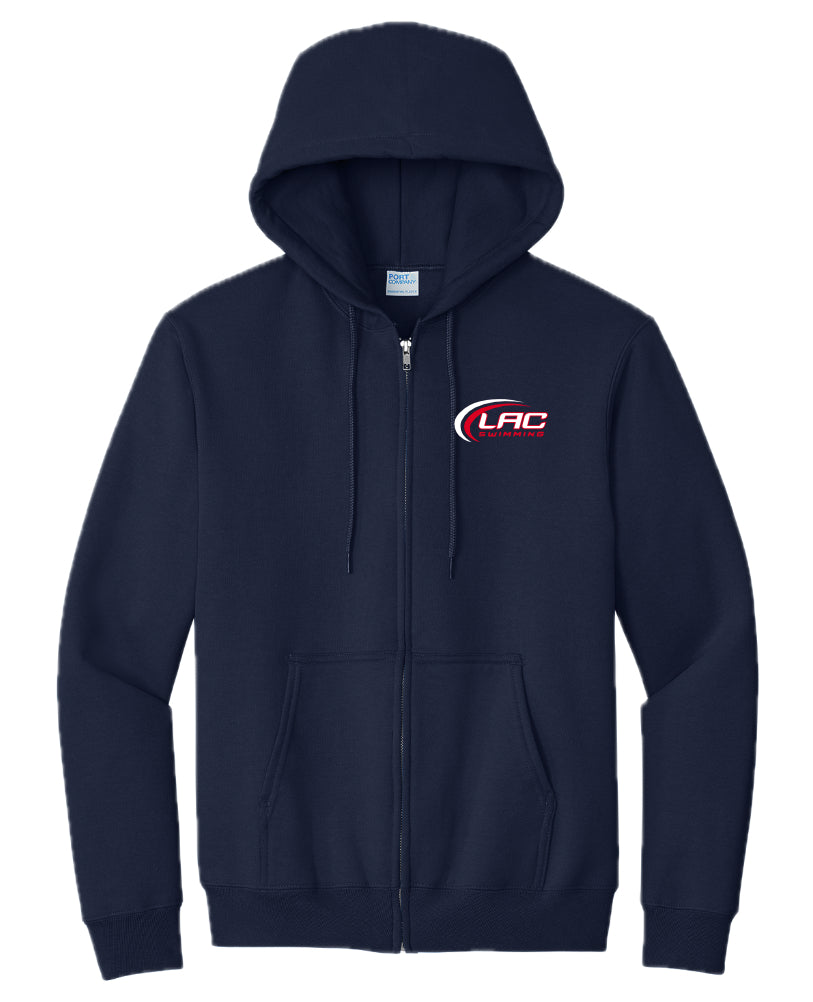 LACSH006-15 Navy Full Zip Hoody