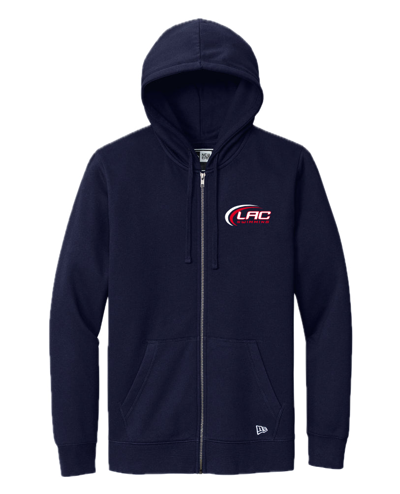 LACSH006-14 Navy New Era Zip Hoody