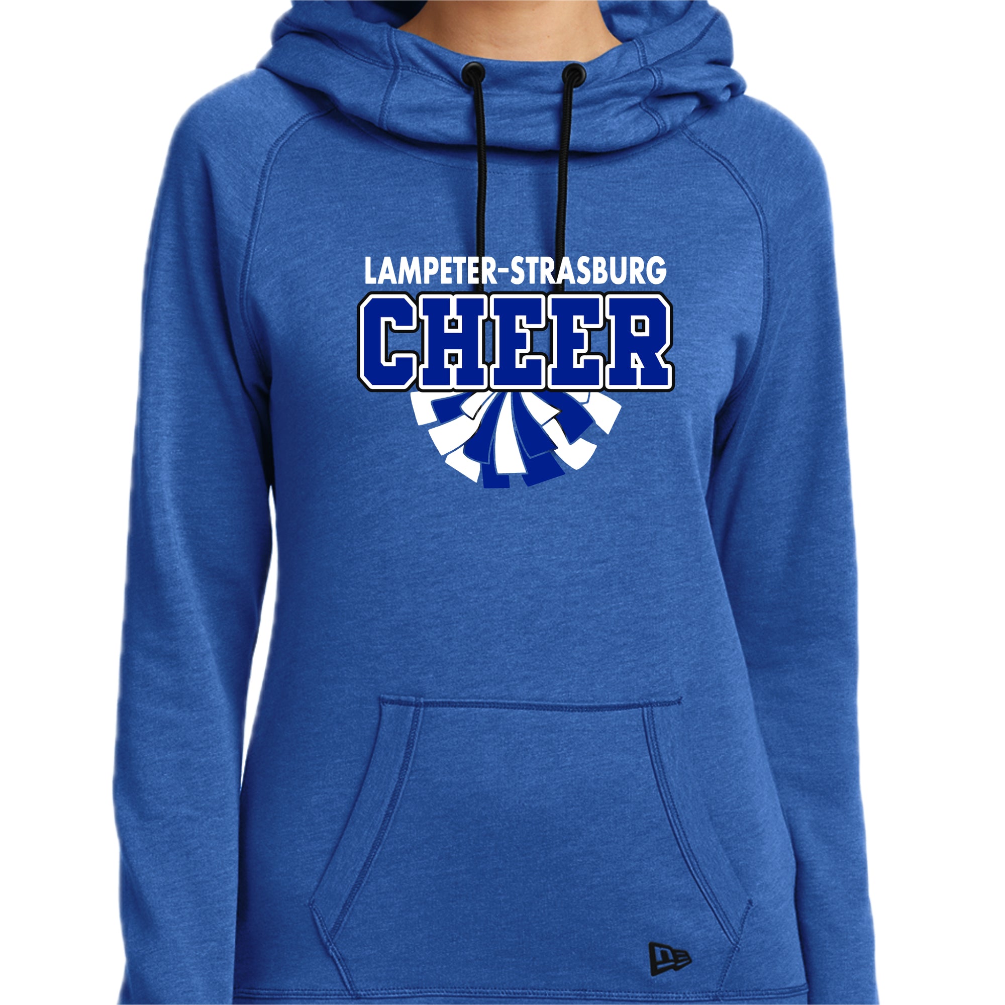 LSCH-16 Women's Heather Royal New Era Hoody