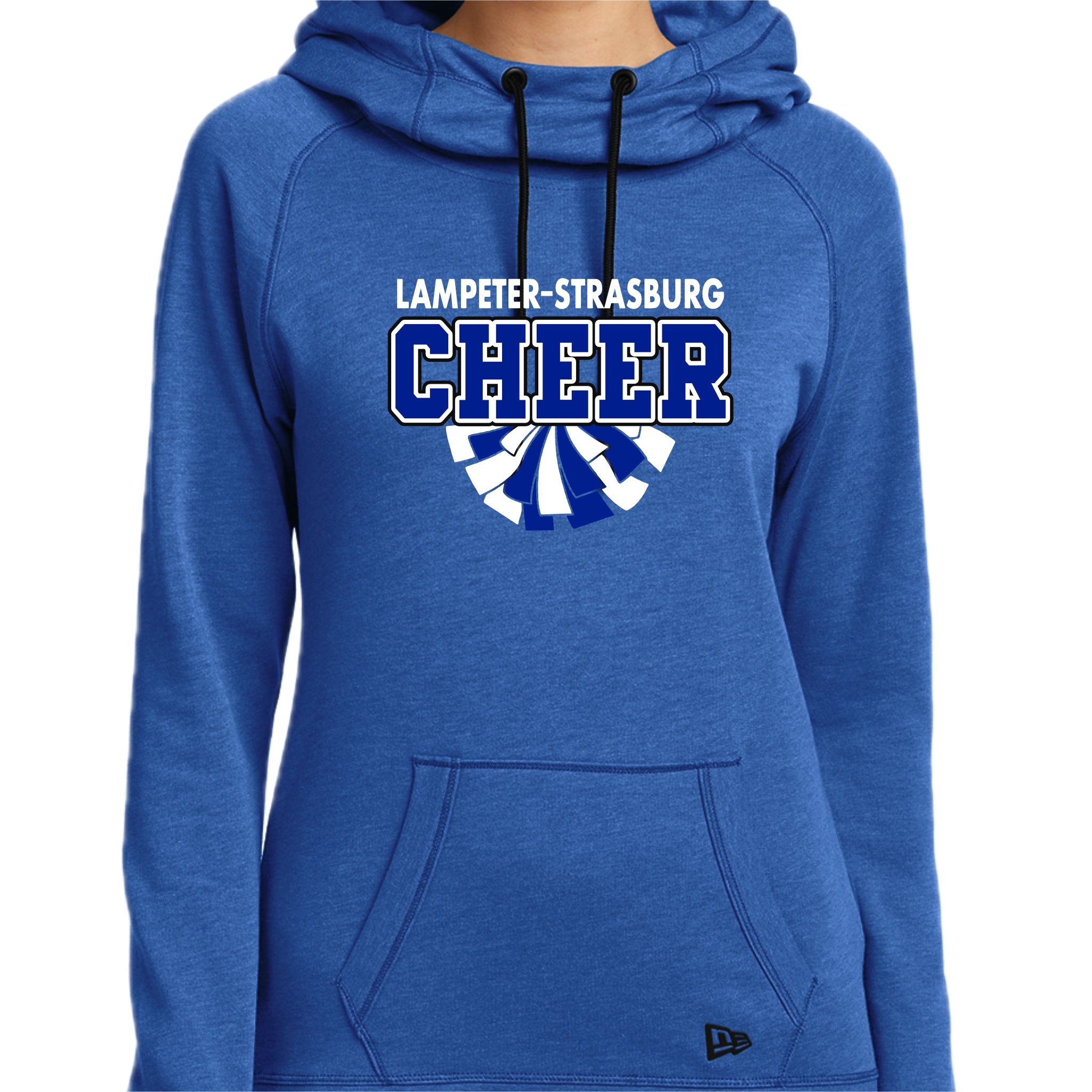 LSCH-16 Women's Heather Royal New Era Hoody