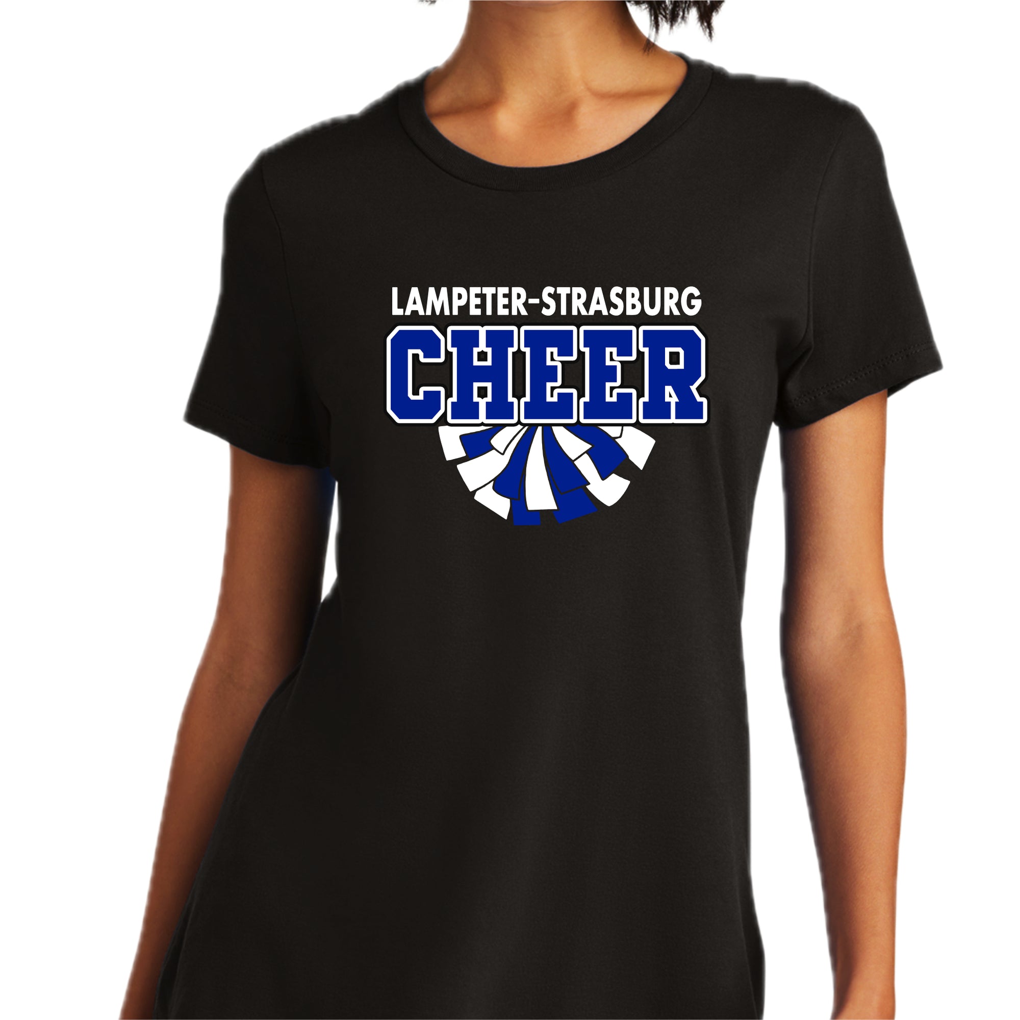 LSCH-04 Women's Black Short Sleeve Soft Tee