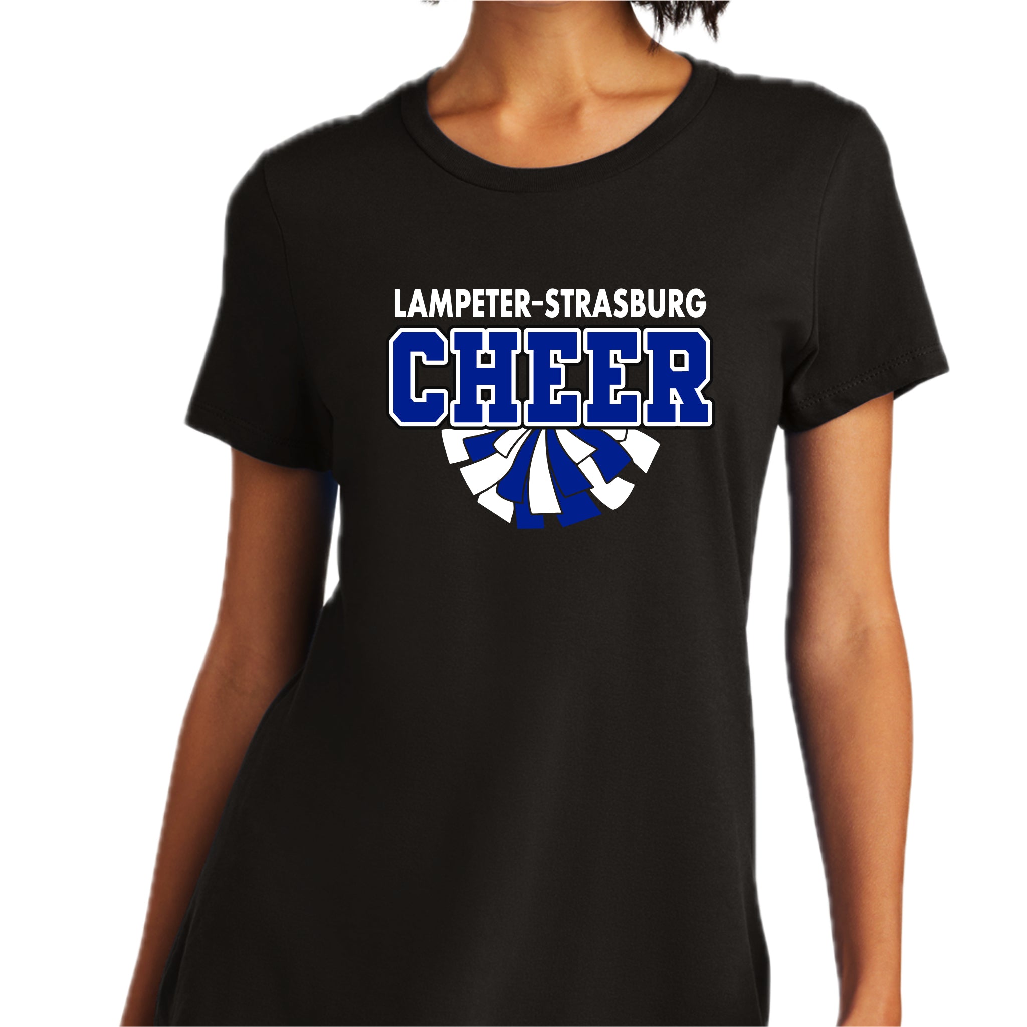 LSCH-04 Women's Black Short Sleeve Soft Tee