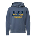 ELEV-12 Comfort Colors Blue Jean Hooded Sweatshirt