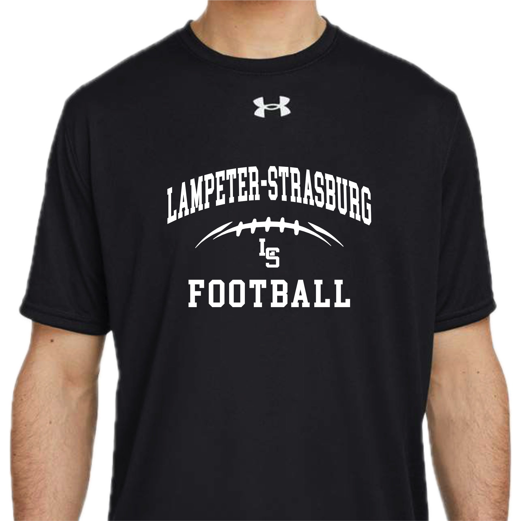 LSYF-17 Black Under Armour Performance Short Sleeve Tee
