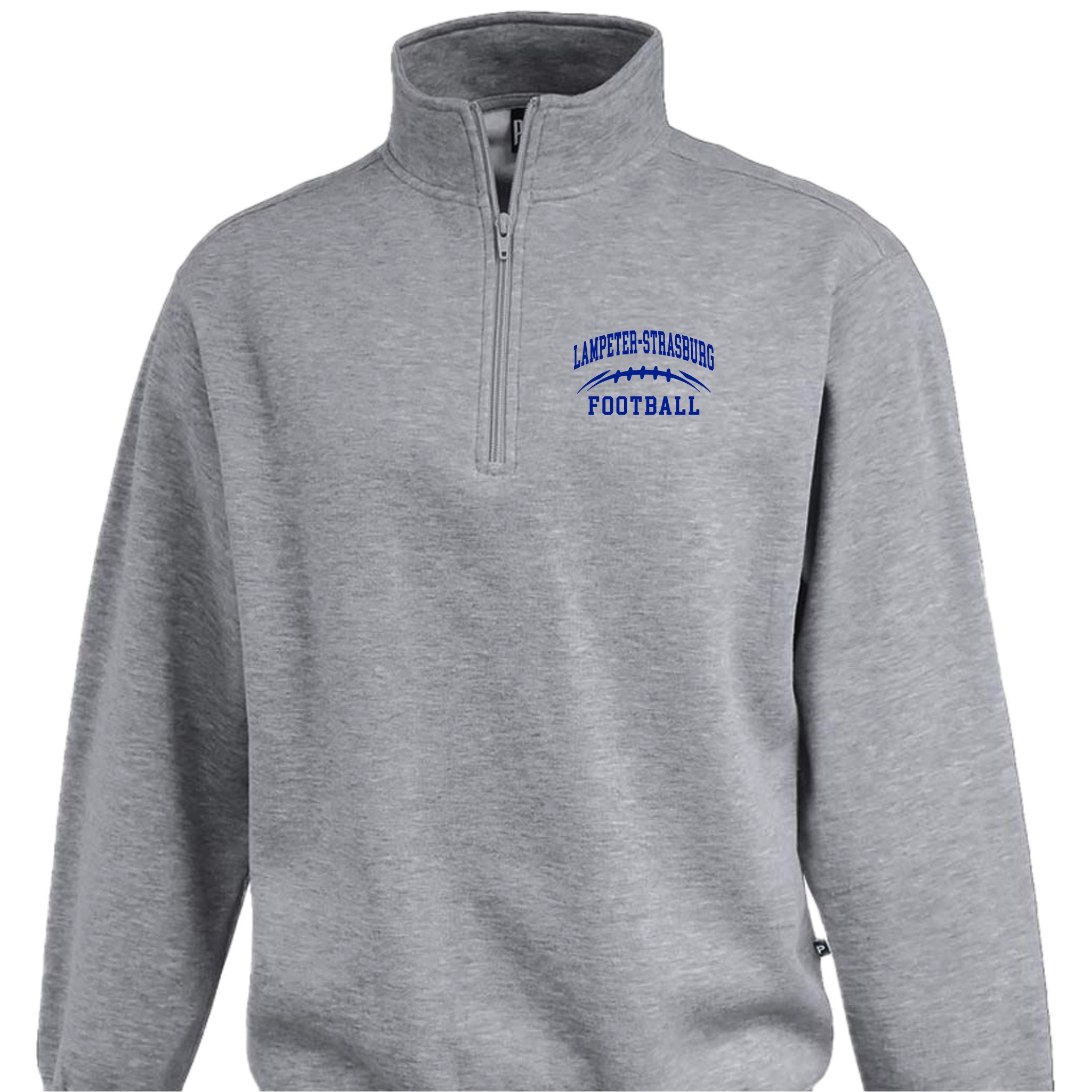 LSYF-43 Grey 1/4 Zip Sweatshirt