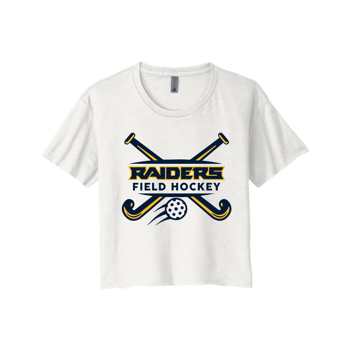 EFH03-25 Next Level Women's White Crop Tee