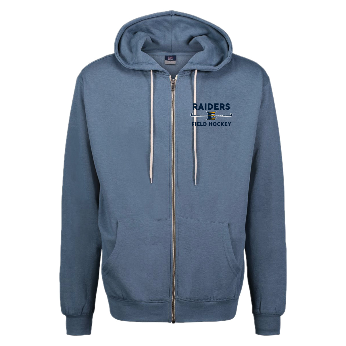 EFH03-29 Retro Lt Denim Heather Full Zip Hoody