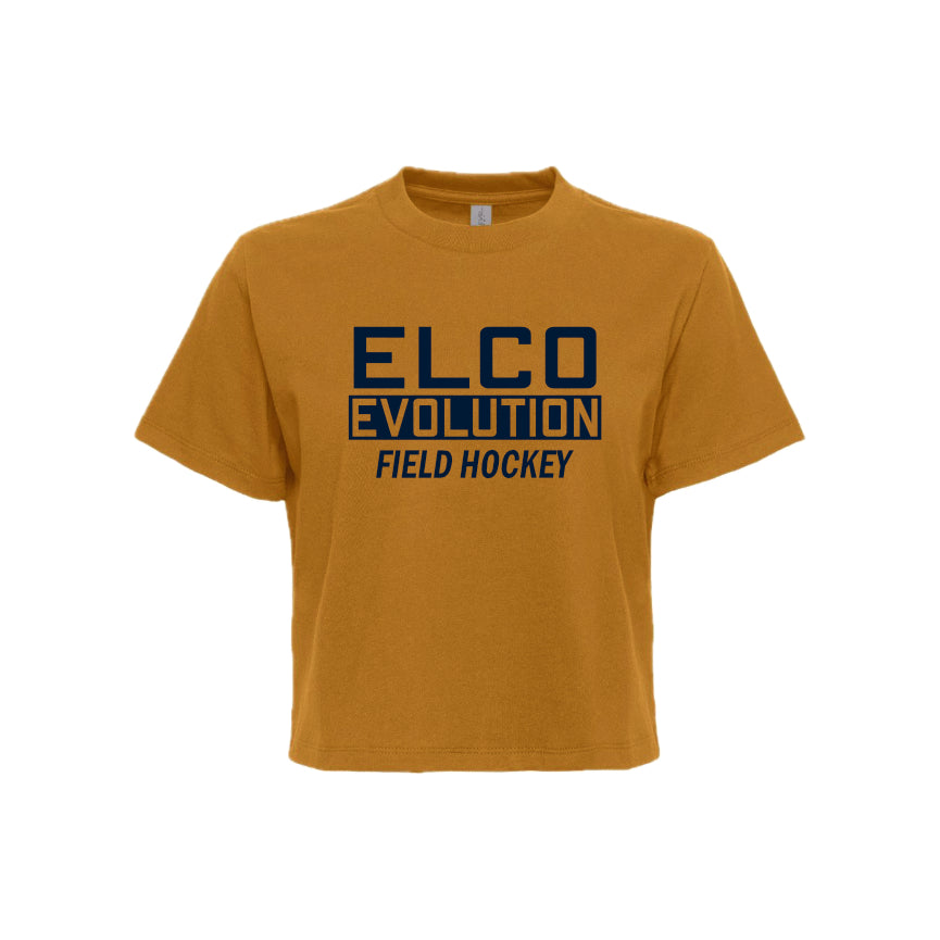 ELEV-08 Women's Antique Gold Boxy Tee