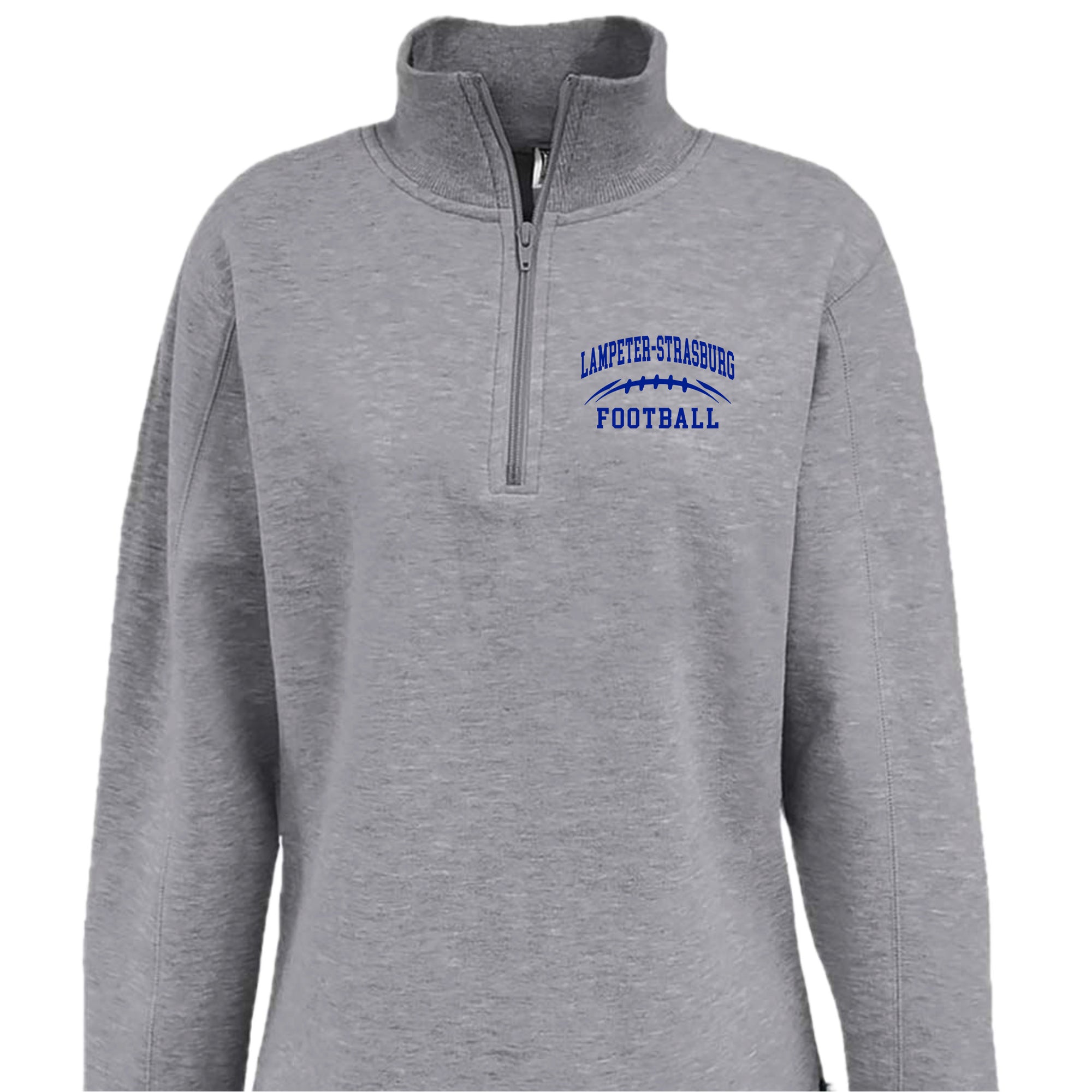 LSYF-44 Women's Grey 1/4 Zip Sweatshirt
