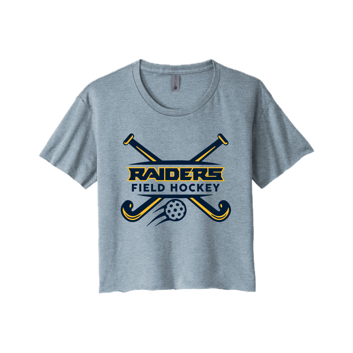 EFH03-23 Next Level Women's Stonewashed Denim Crop Tee