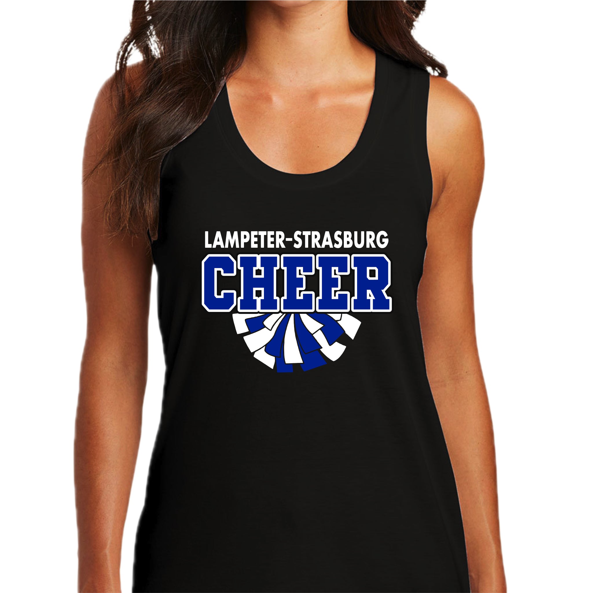LSCH-11 Women's/Girl's Black Tank