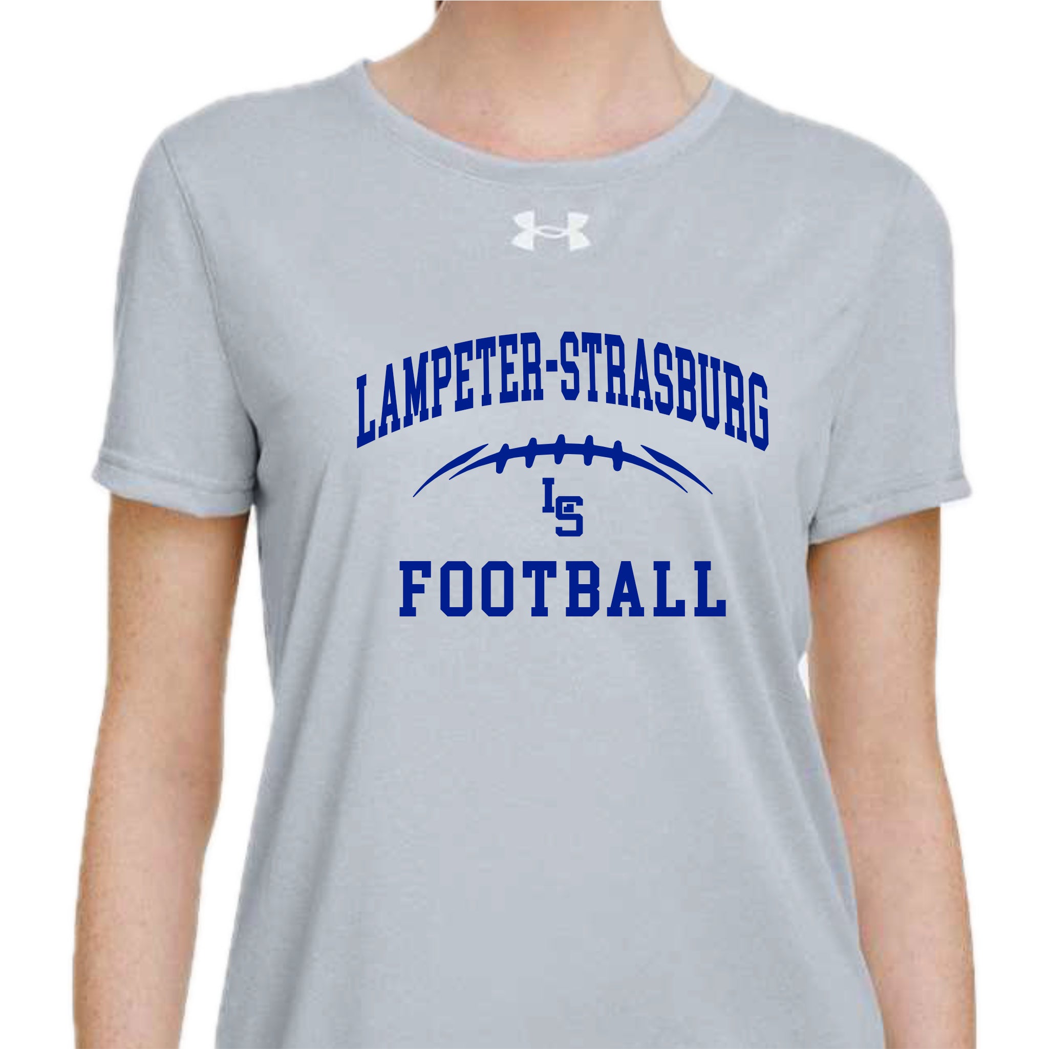 LSYF-20 Women's Lt Grey Under Armour  Performance Short Sleeve Tee