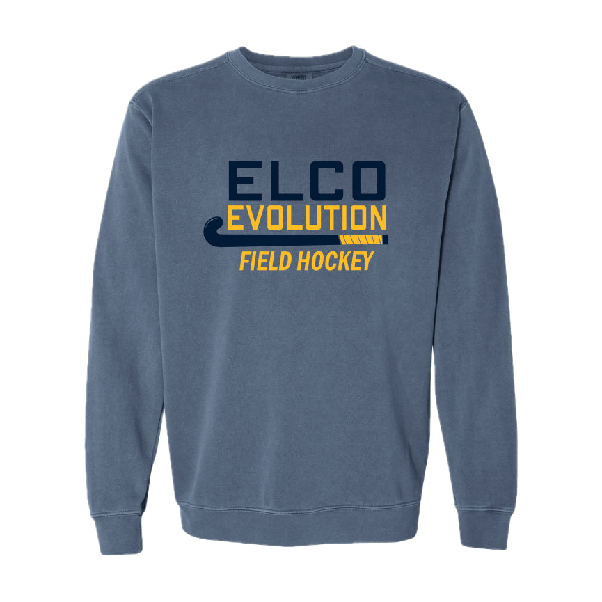 ELEV-10 Comfort Color Blue Jean Crewneck Sweatshirt