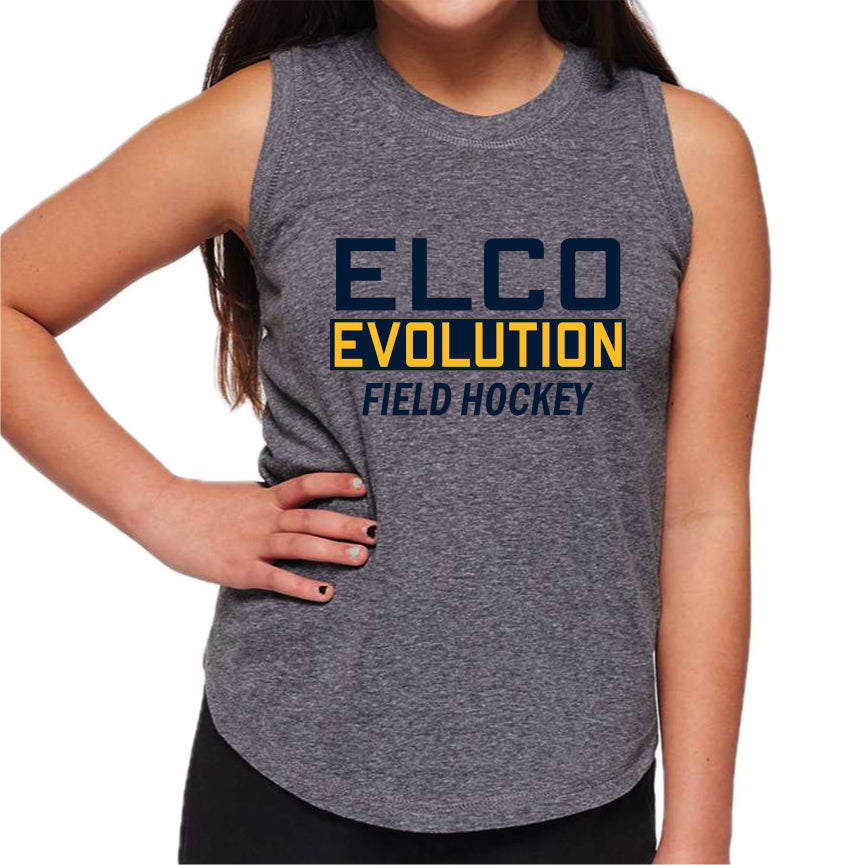 ELEV-02 Girl's/Women's Granite Heather Fine Jersey Tank
