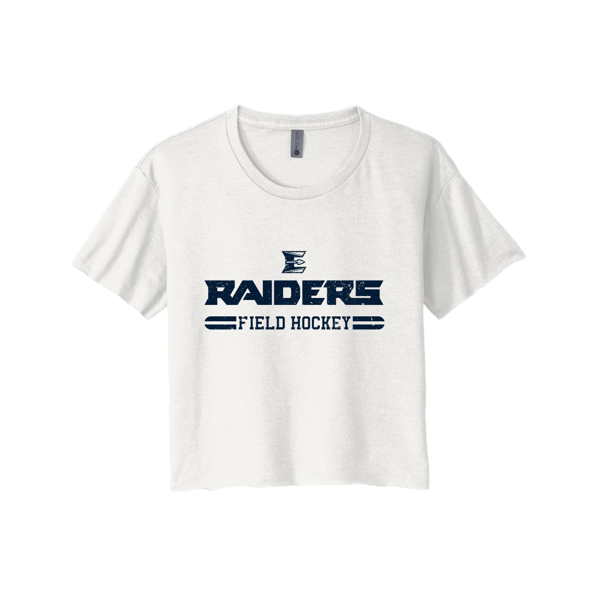 EFH03-26 Next Level Women's White Crop Tee