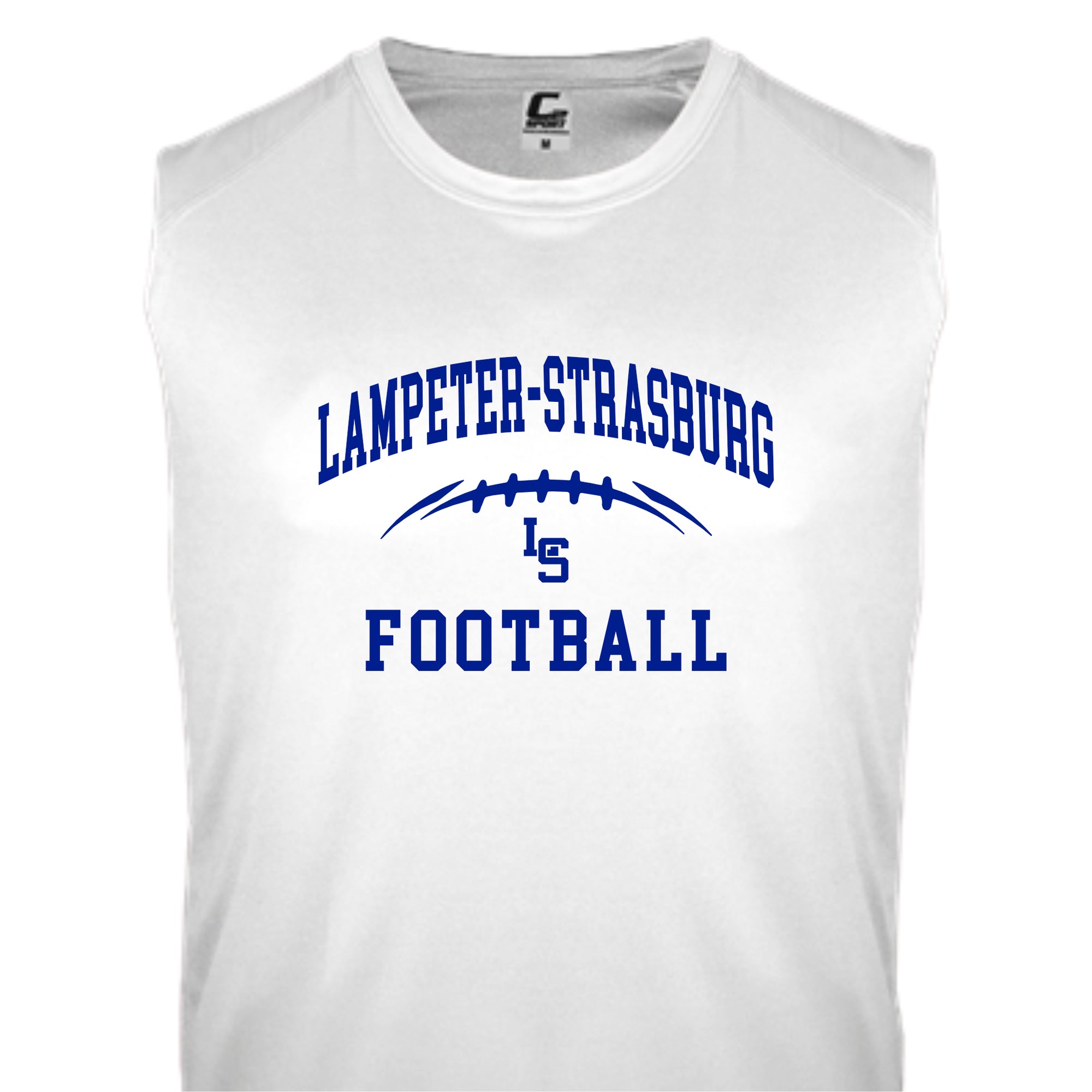 LSYF-23 White Sleeveless Performance Tee