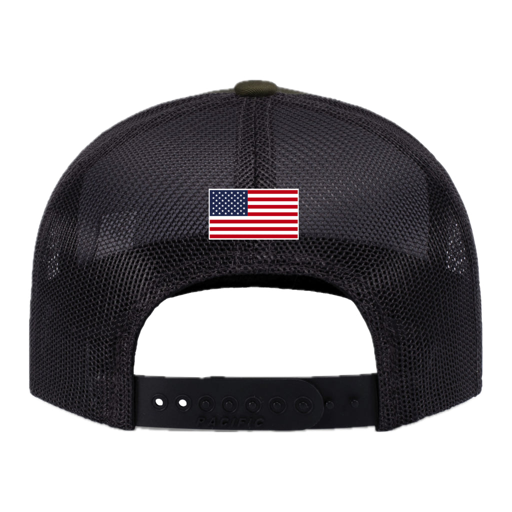 PS001-08 Moss Green / Charcoal Trucker Hat