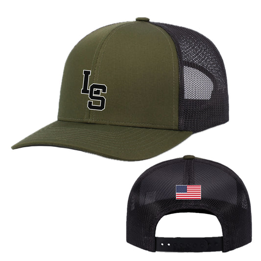 PS001-08 Moss Green / Charcoal Trucker Hat