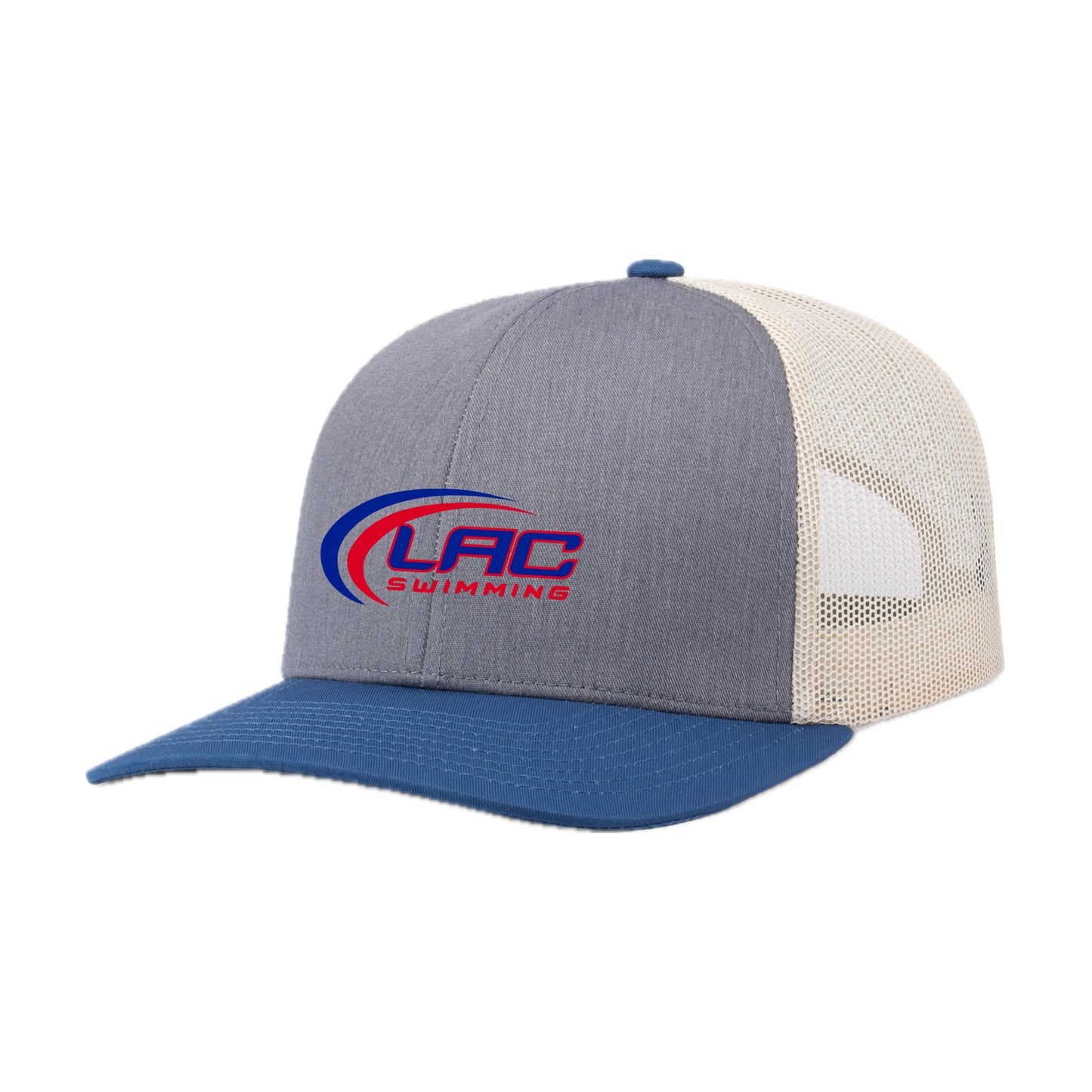 LACSH002-13 Grey/Beige/Ocean Blue Trucker Cap