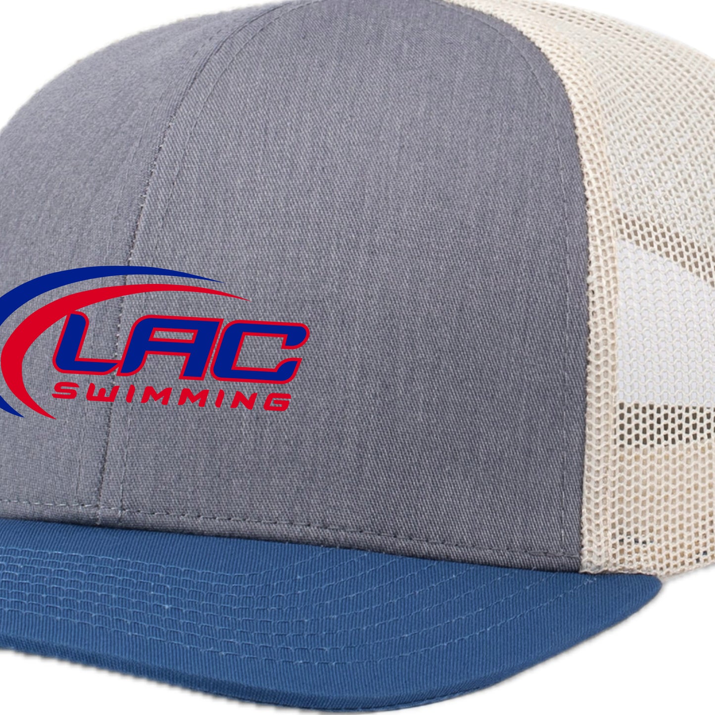 LACSH002-13 Grey/Beige/Ocean Blue Trucker Cap