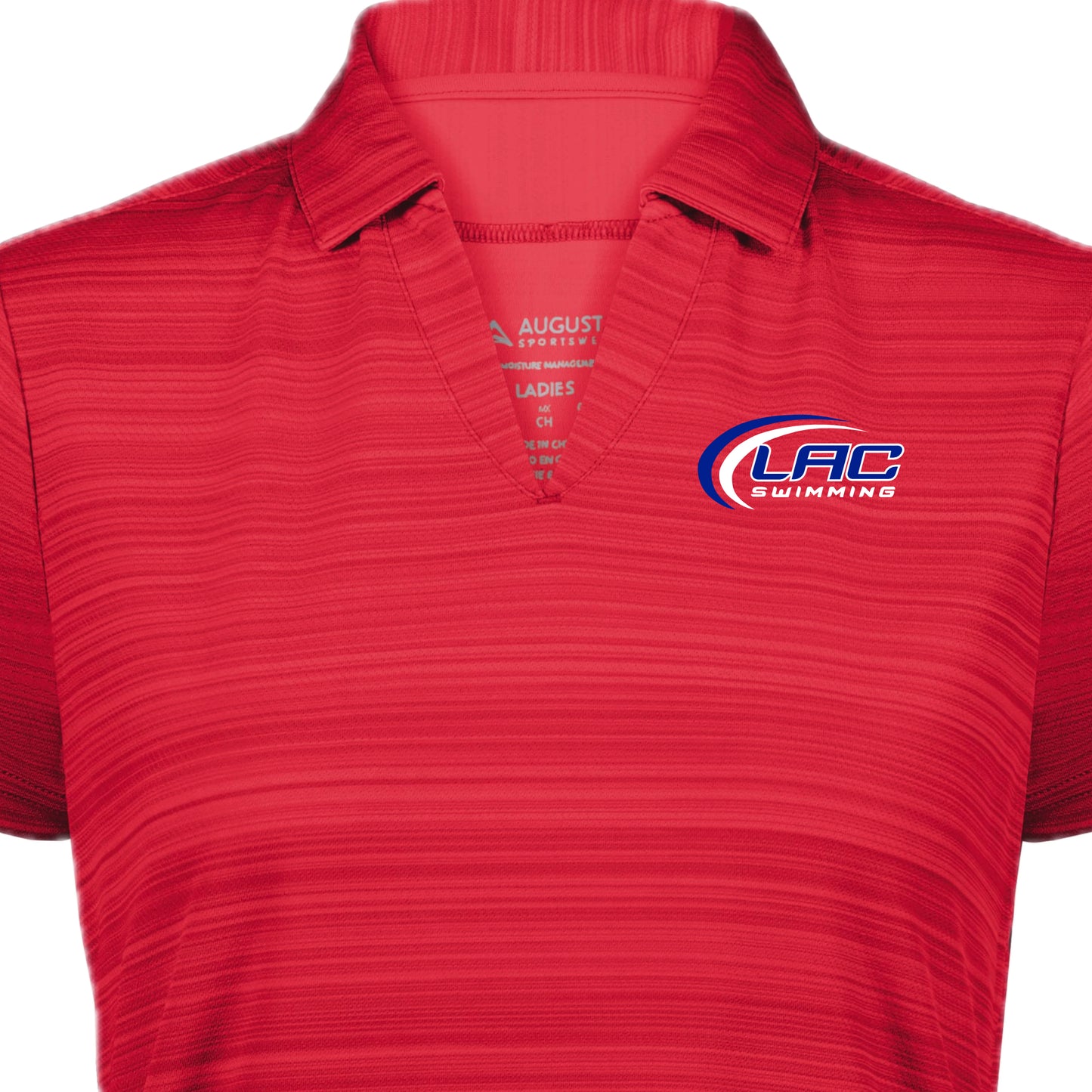 LACSH002-18 Red Performance Ladies Polo