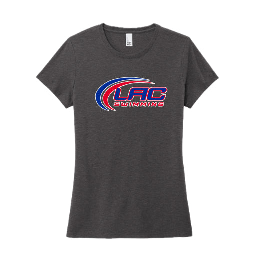 LACSH008 - 06 Heather Charcoal Ladies Short Sleeve Tee