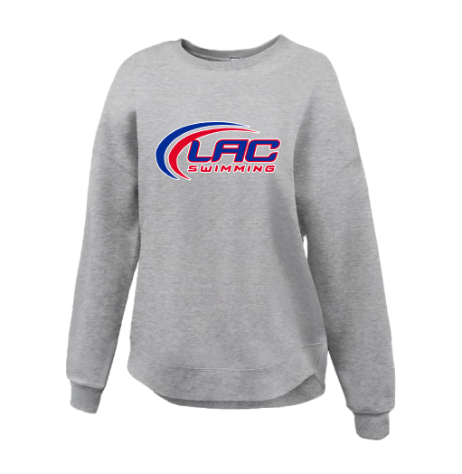 LACSH008 - 11 Grey Ladies Crewneck Sweatshirt