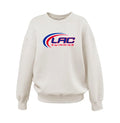 LACSH008 - 12 Cream Ladies Oversized Crewneck Sweatshirt
