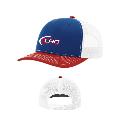 LACSH008 - 23 Royal/White/Red Mesh Back Hat