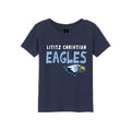 LCS105 - Navy or White Toddler Eagles Tee