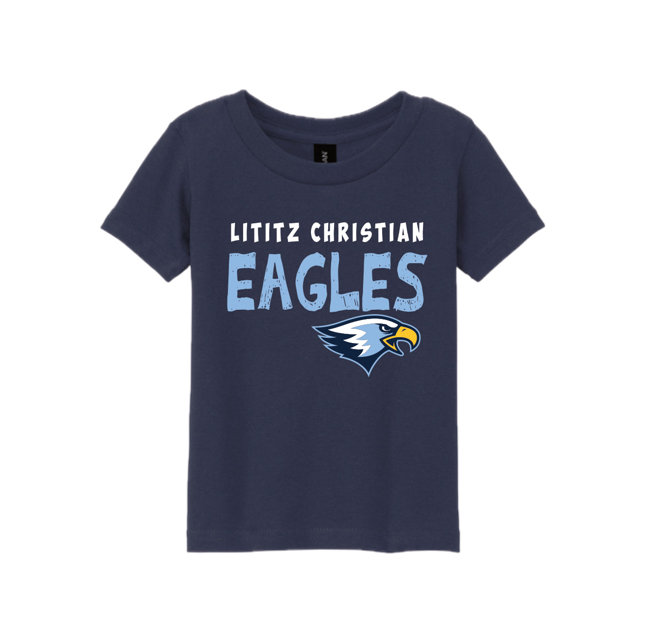 LCS105 - Navy or White Toddler Eagles Tee