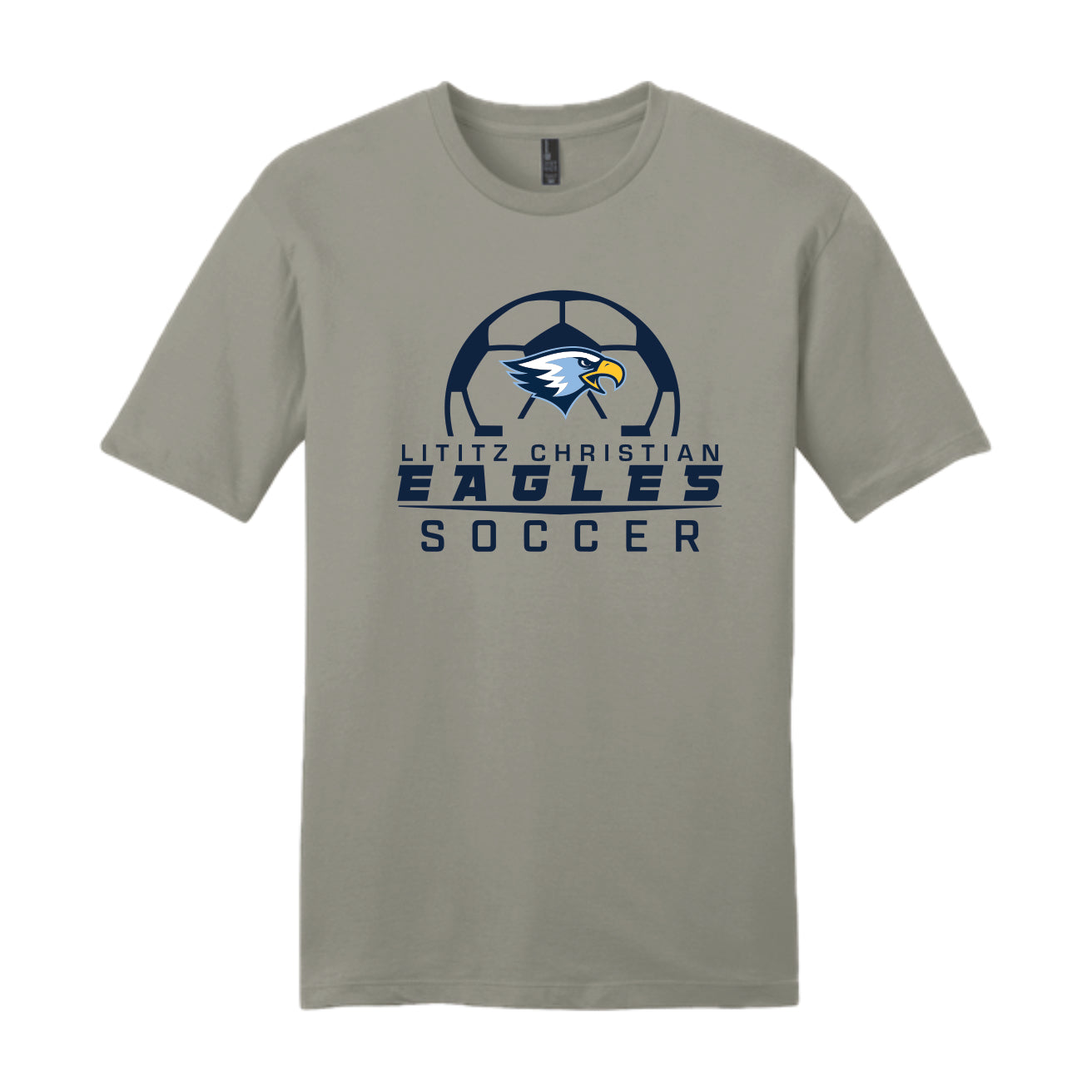 LCS080 - Deep Smoke Soccer Short Sleeve Tee