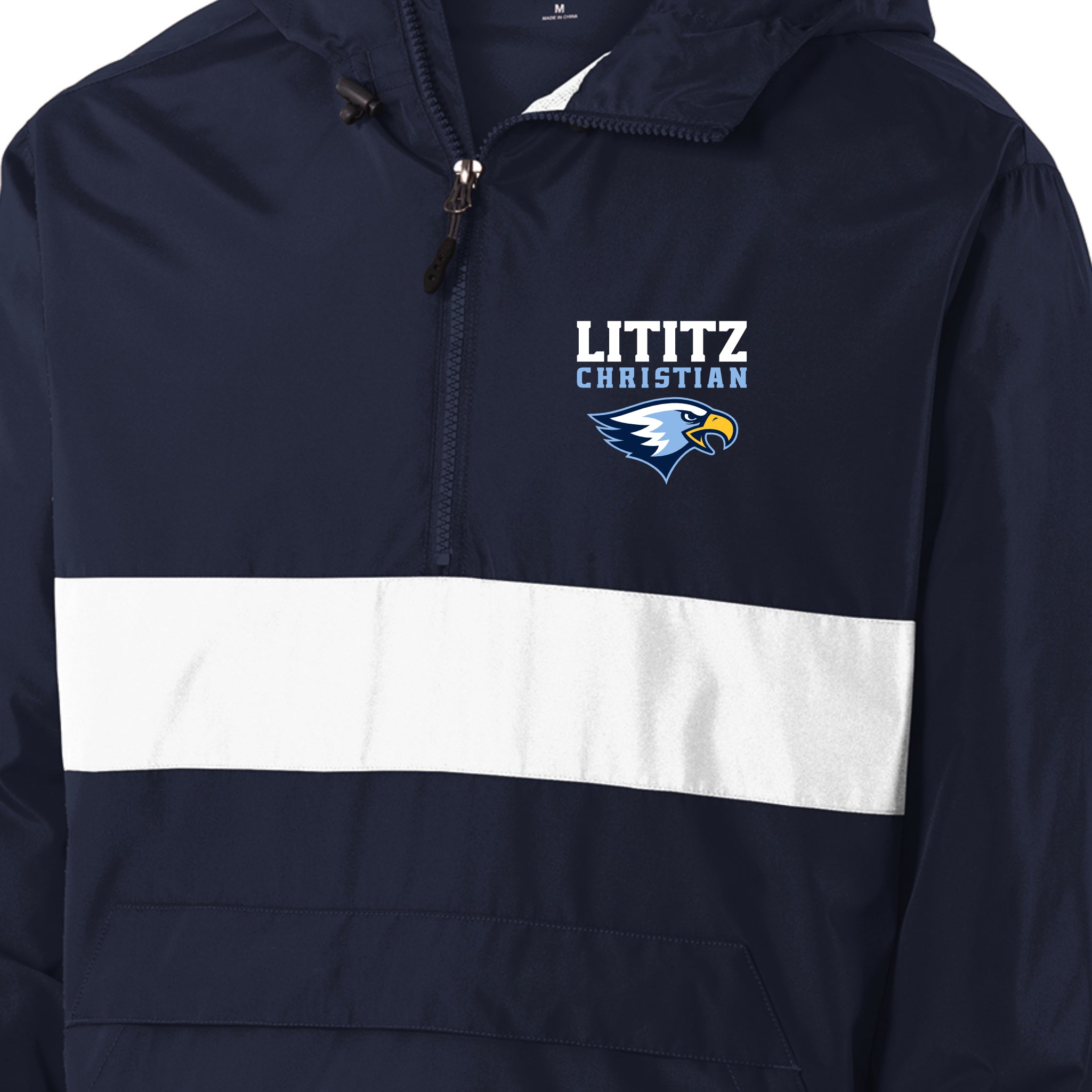 LCS011 - Navy/White LC Rain Jacket