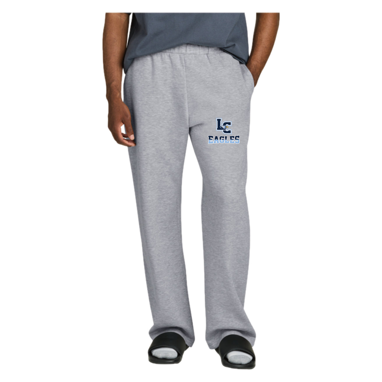 LCS107 - Navy or Grey Open Bottom Sweatpant