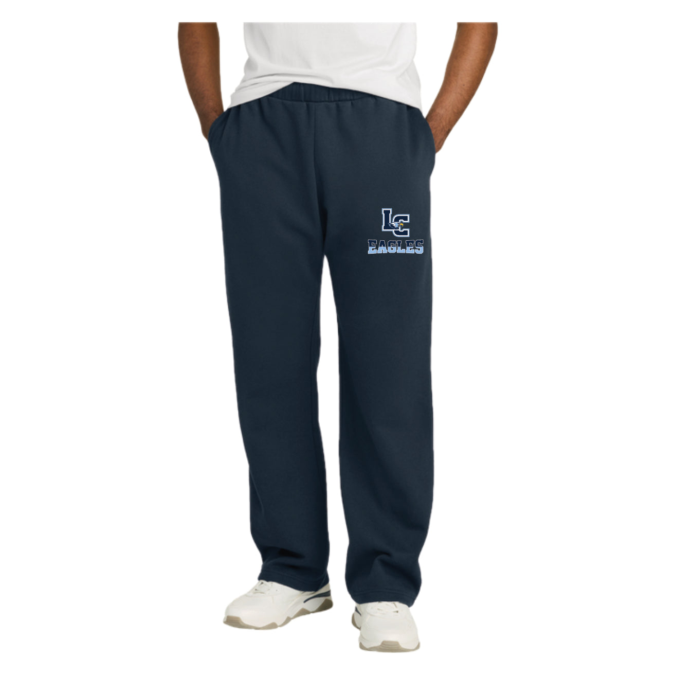 LCS107 - Navy or Grey Open Bottom Sweatpant