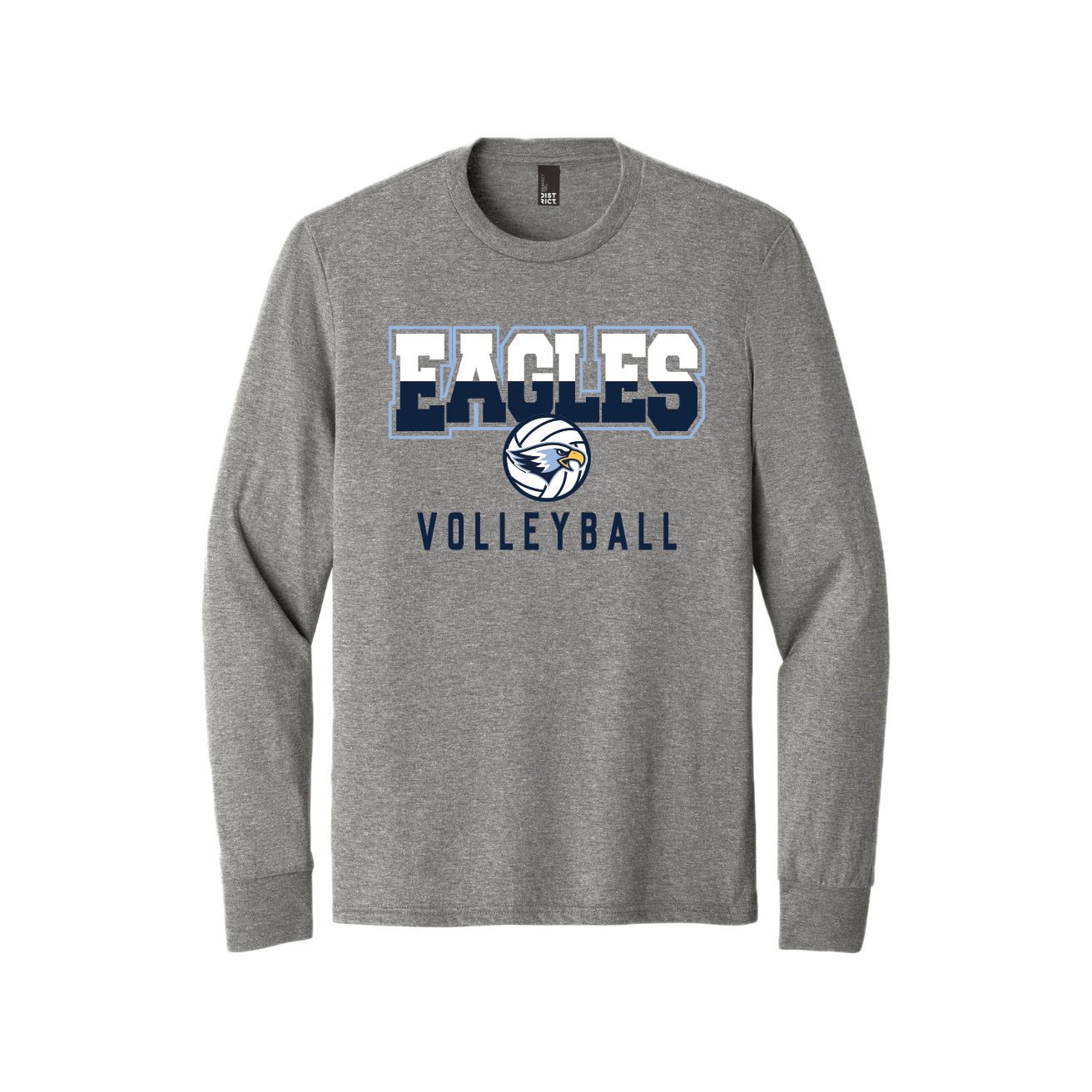 LCS114 - Soccer/Volleyball Grey Frost Long Sleeve Tee