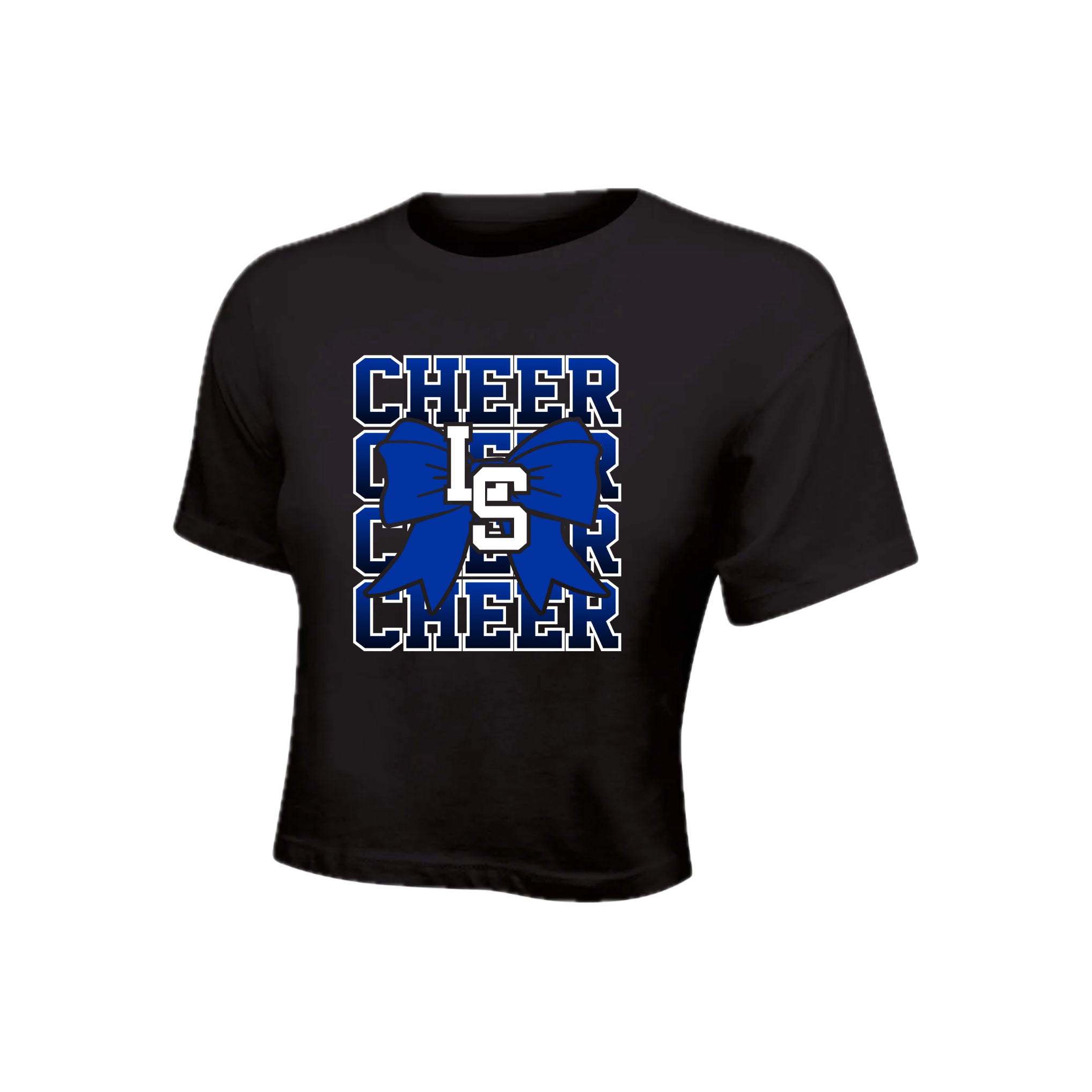 LSCH02-11 Women's Black Cropped T-Shirt