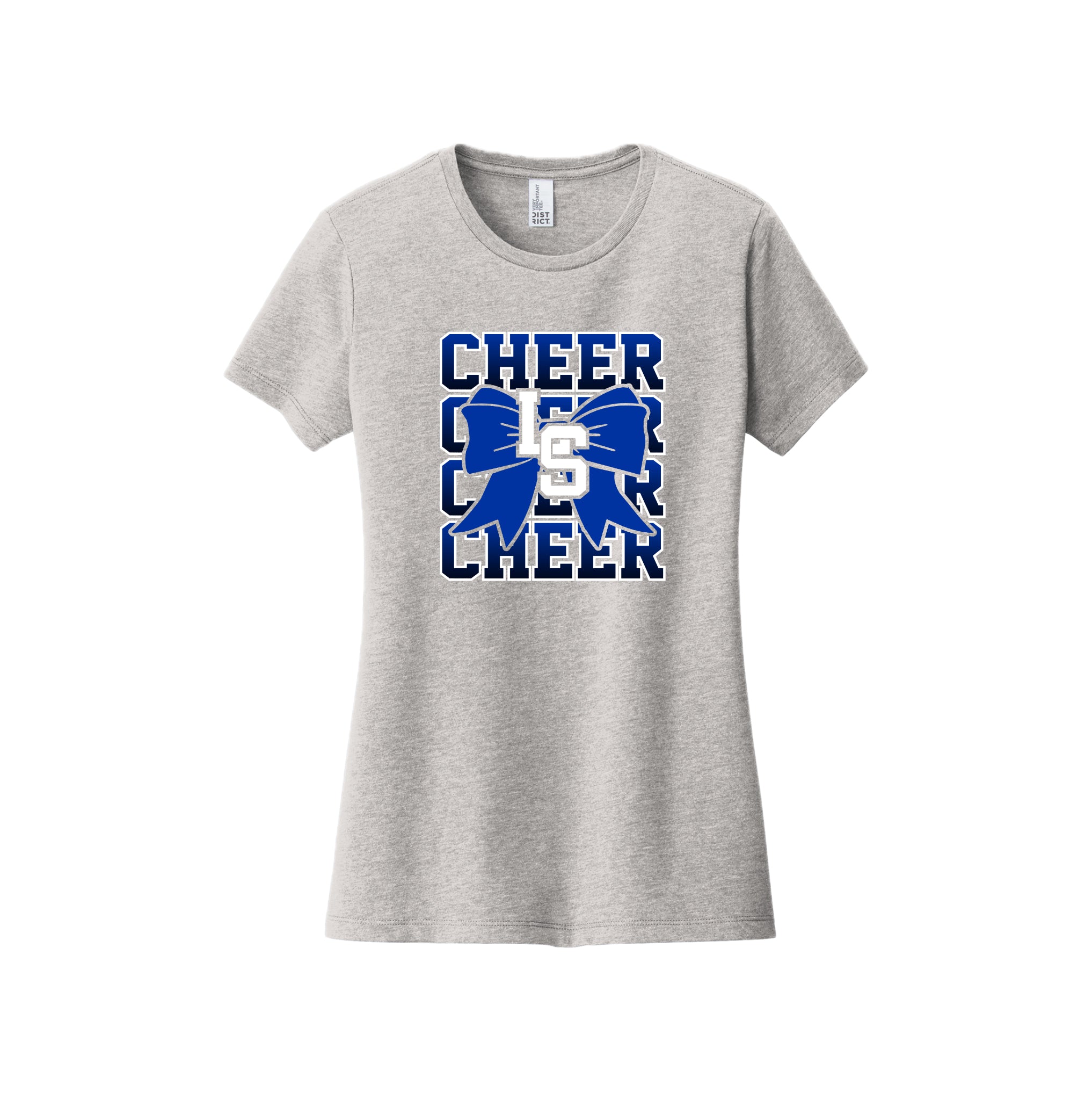 LSCH02-03 Women's Light Heather Grey Short Sleeve Soft Tee