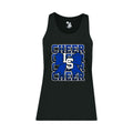 LSCH02-09 Ladies/Girls Black Racerback Tank