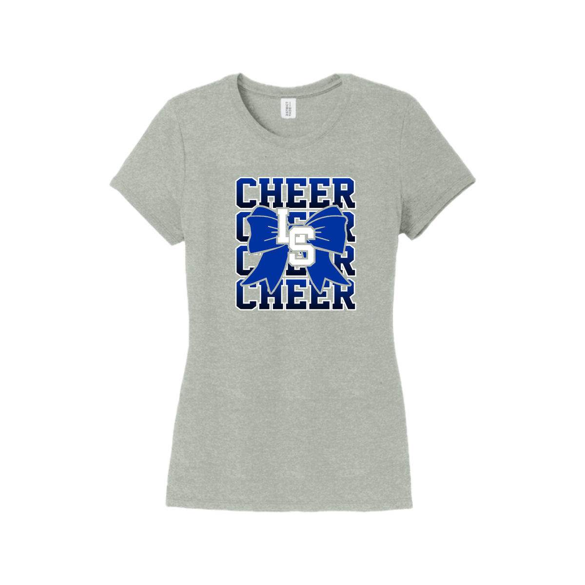 LSCH03-03 Women's Heather Grey Short Sleeve Triblend Tee