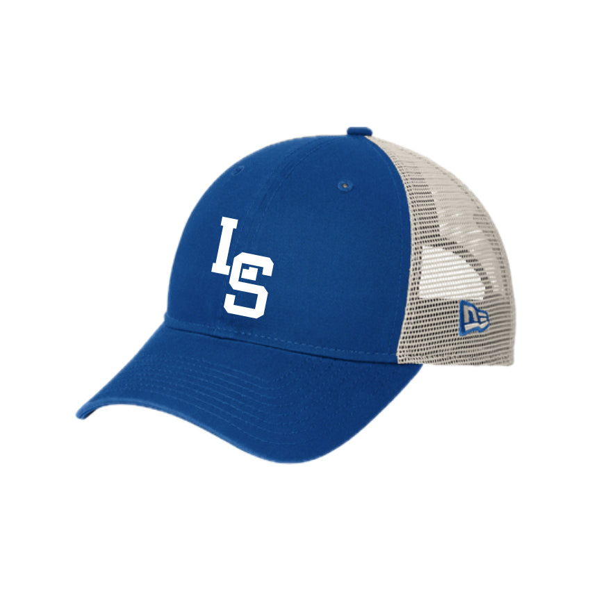 PSSH003-17 Royal/Stone New Era Trucker Cap