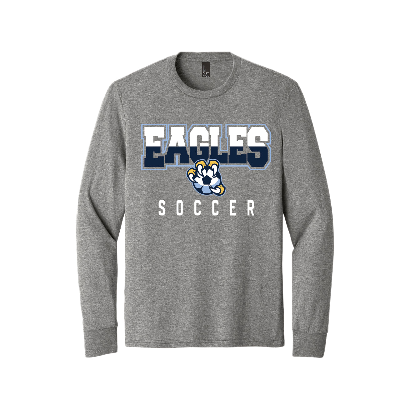 LCS114 - Soccer/Volleyball Grey Frost Long Sleeve Tee