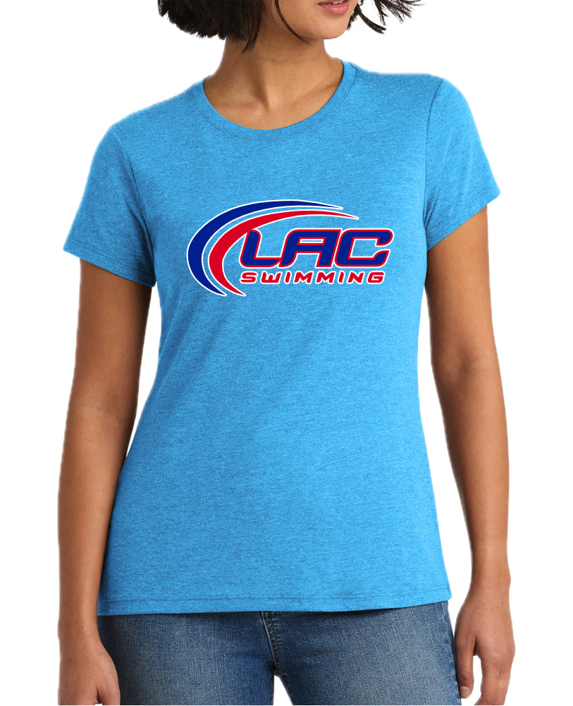 LACSH006-04 Women's Turquoise Frost Triblend Tee