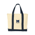 MACA107 - Natural/Navy Tow Tone Tote