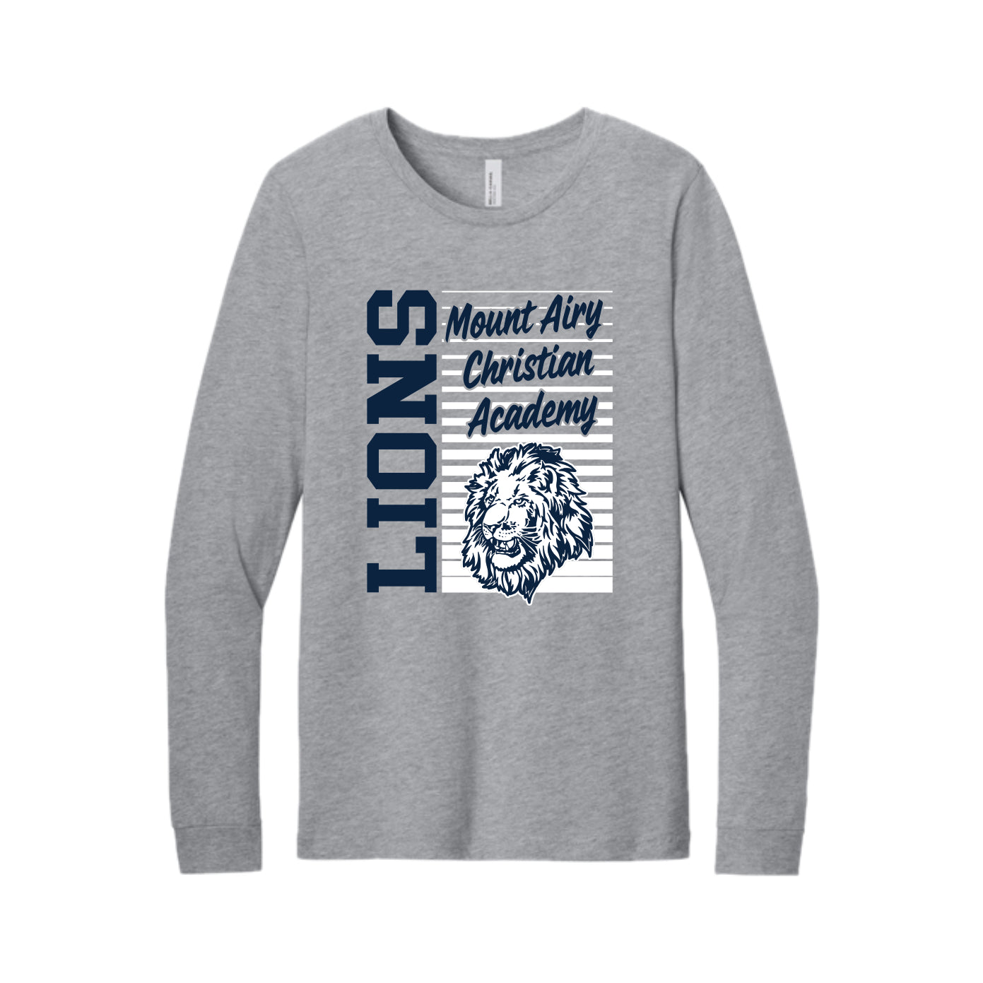 MACA102 - Soft Long Sleeve Ath Heather Grey Tee