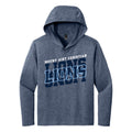 MACA103 - Soft Lt Weight Navy Frost Hoody Tee