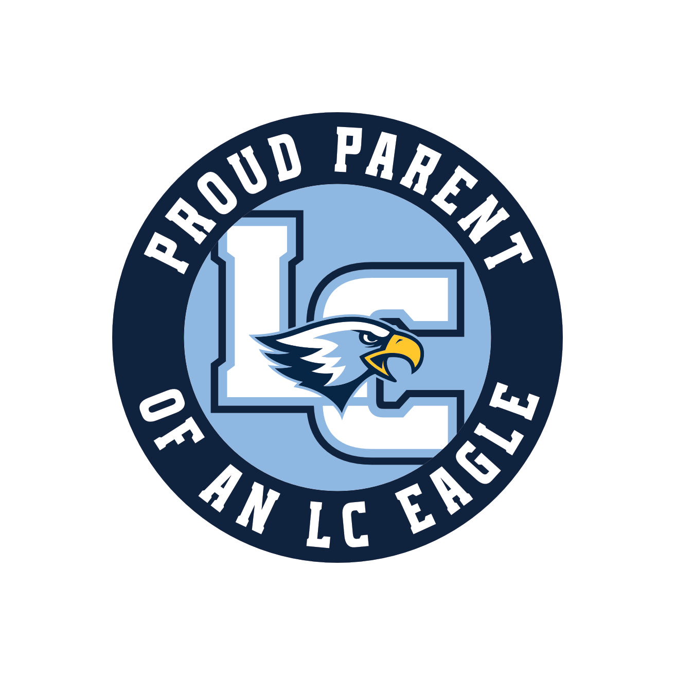 LCS011 - 5" Proud Parent / Grandparent Car Magnet