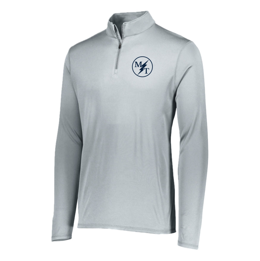 SCELSH01-19 Silver MT Logo Performance 1/4 Zip Pullover