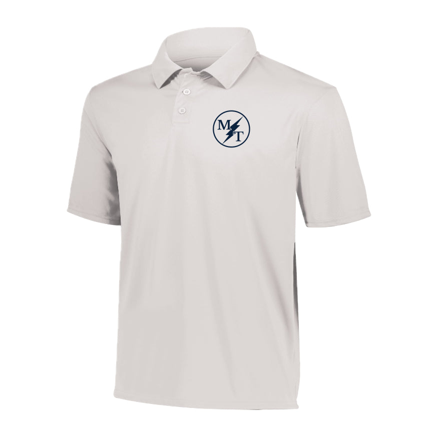 SCELSH01-21 White MT Logo Performance Polo