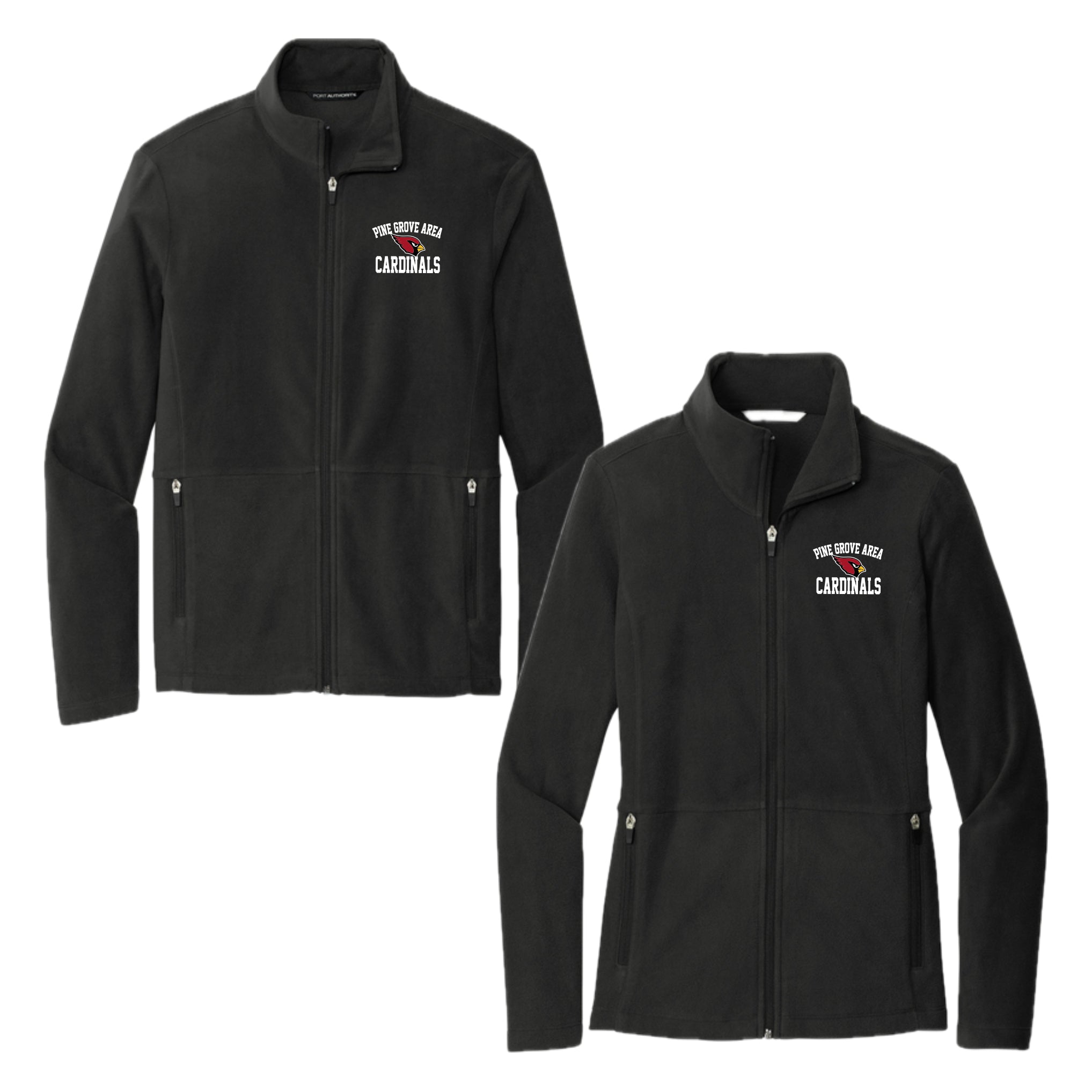 PGASH02-19 Men's/Ladie's Black MicroFleece Jacket